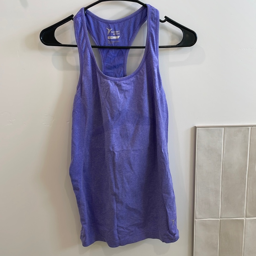 Purple Workout Tank Top, Old Navy, Medium